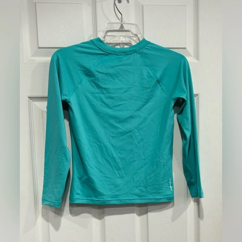 The North Face Boys XS Amphibious Long Sleeve Sun Tee Aqua Kids NWT UPF 40+